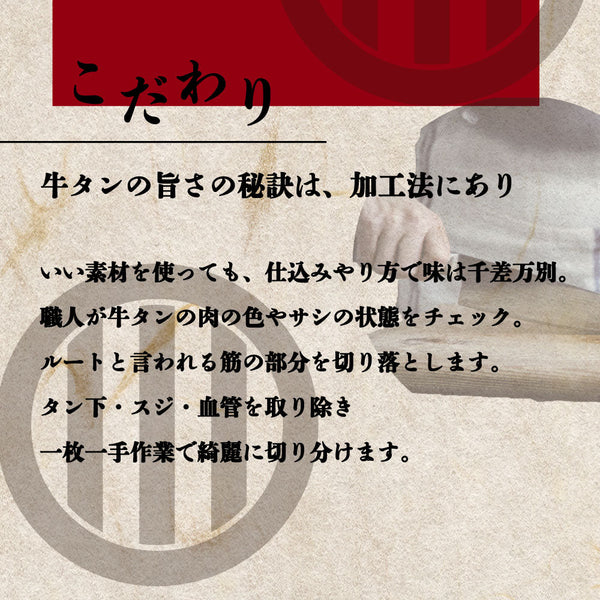 仙台大トロ牛たん豪華サブスクセットの高品質な牛タン。柔らかさと風味を引き立てる素材を使用し、豪華に盛り付けられた料理の全体像。